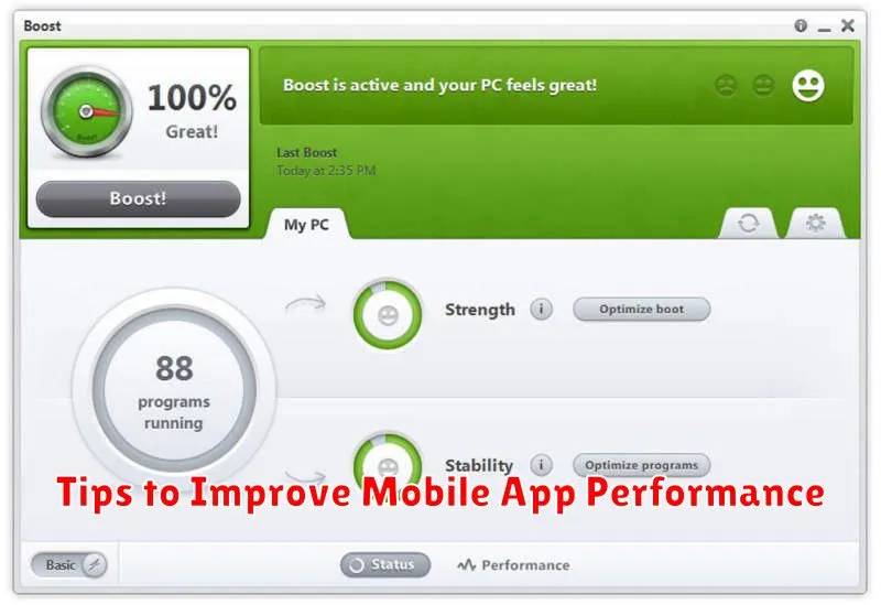 Tips to Improve Mobile App Performance