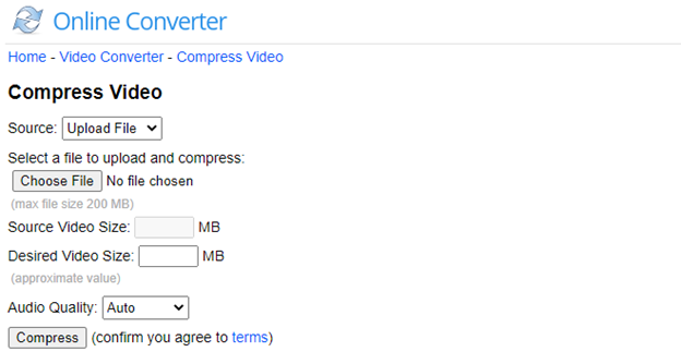 kompres video di hp lewat situs onlineconverter