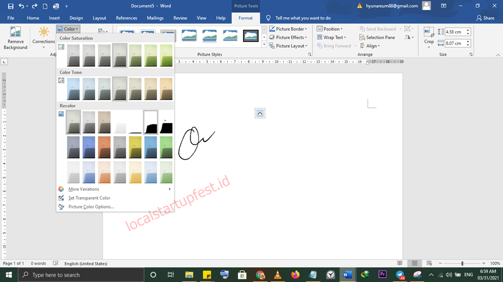 bikin tanda tangan di ms word
