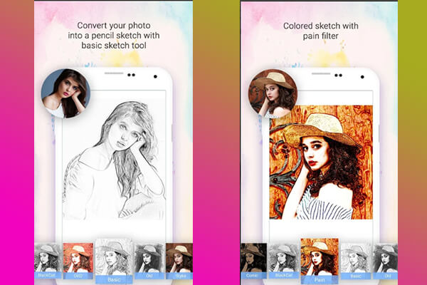 cara edit foto menjadi sketsa warna