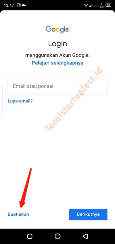 cara membuat email di android 11