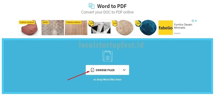 convert word to pdf dengan smallpdf 10
