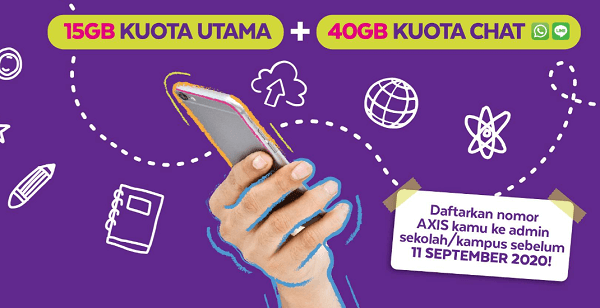 kuota edukasi axis gratis
